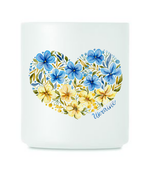 Tasse Direkthilfe-Ukraine Blumenherz