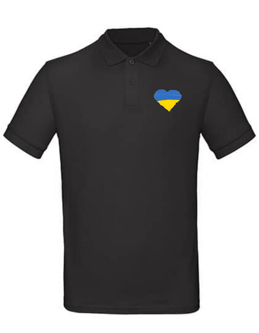 Polohemd Herz Direkthilfe-Ukraine