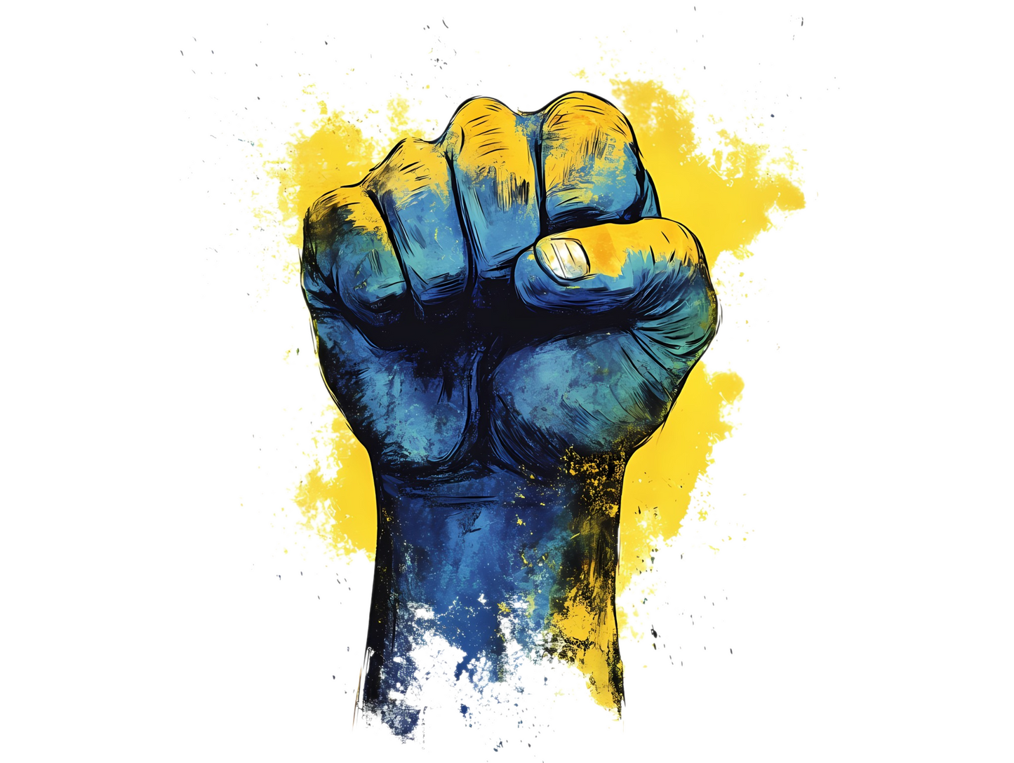 T-Shirt Faust Direkthilfe-Ukraine